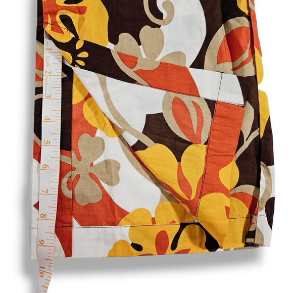 NWT Faithfull the Brand Celvia Ulani Floral Print Cotton Pant Sz. 2 Brown White - Picture 13 of 15